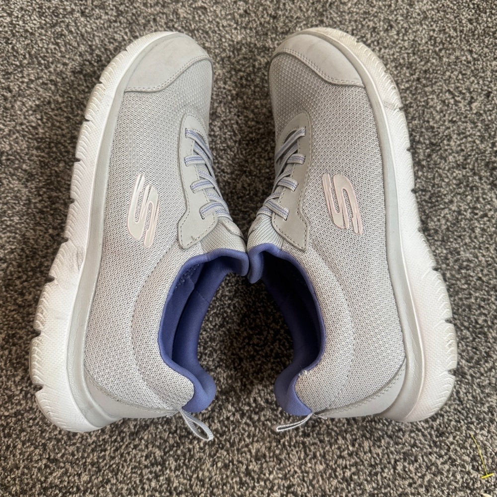 Skechers Summits Hands Free Slip-Ins Sneakers Comfort Purple Gray Woman’s Size 9 - Picture 6 of 8